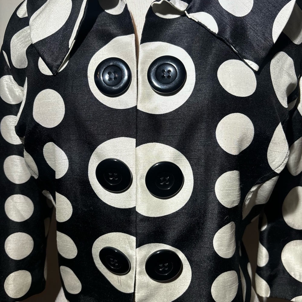 Black and White Polka Dot Jacket - Picture 2 of 6
